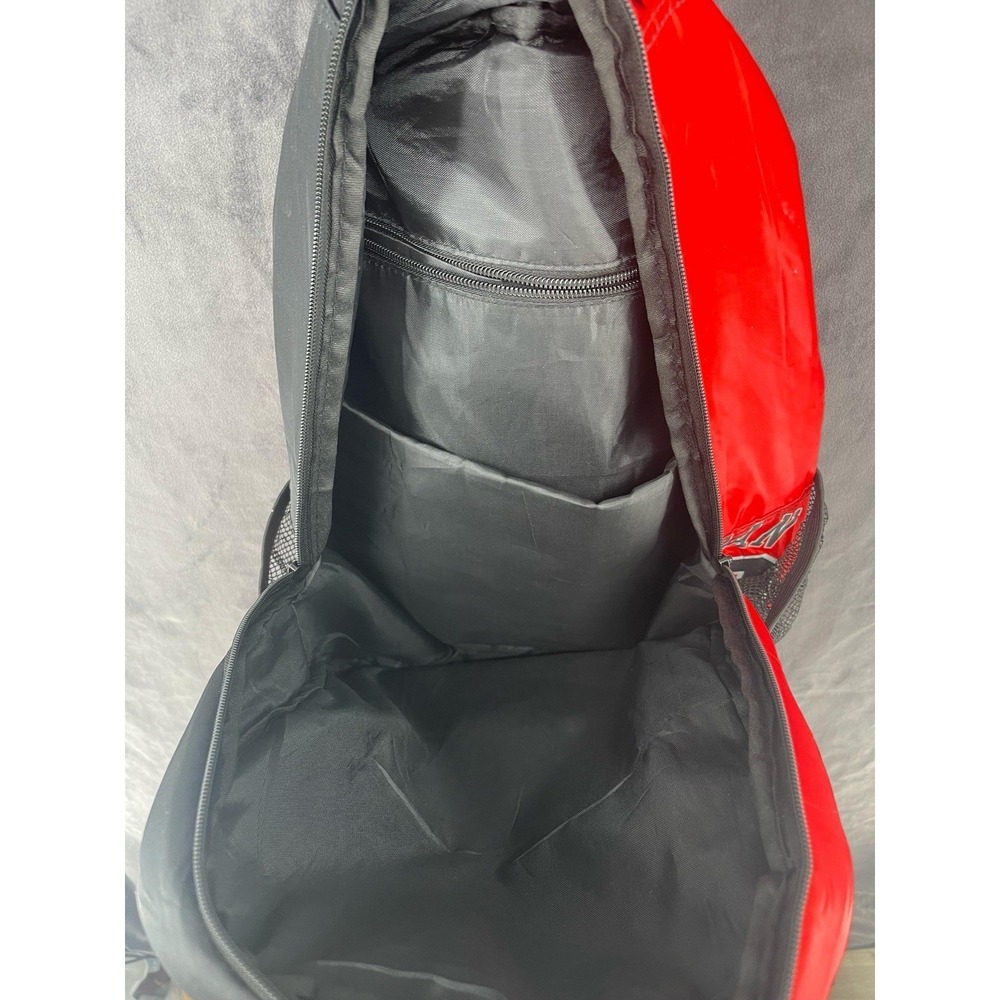 Jordan 23 Backpack Red Black School Laptop Sports Bag Mesh Pockets Unisex - Picture 3 of 6